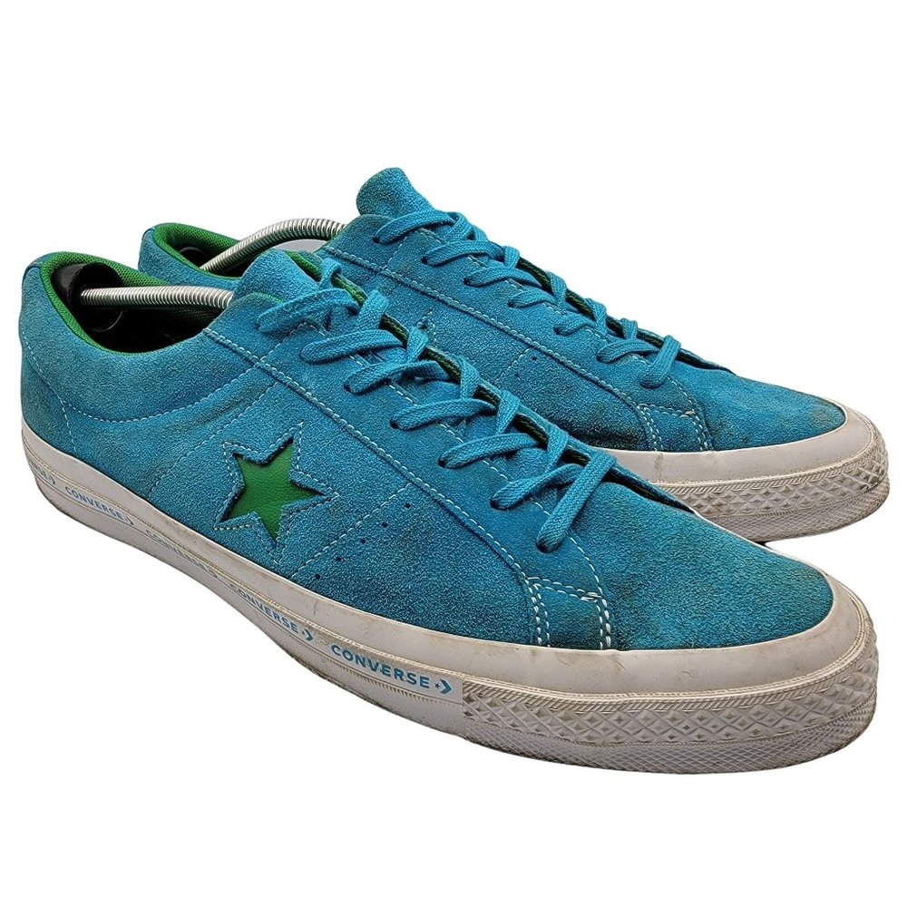 Converse Men’s One Star OX Prem. Hawaiian Ocean/Jolly Green Size 13 159813C